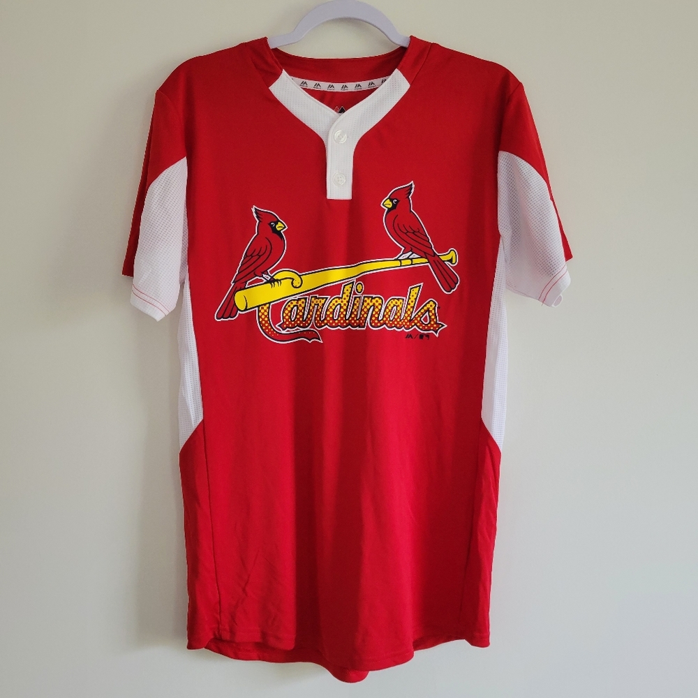 NWOT Majestic St. Louis Cardinals Coolbase Jersey‎ S